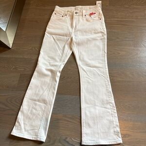 White denim forum bootcut jeans